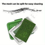 Indoor Dog Training Pad with Artificial Turf – Anti-Slip Puppy Toilet with Odorless Design for Easy Potty Training & Clean Homes