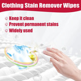 Eco-Friendly Portable Clothing Stain Remover Wipes – Instant Fabric Clean for Oil, Water & Pigment Marks 🌿