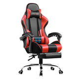 GTPLAYER Gaming Chair with Footrest – Ergonomic Office & Gaming Chair with Lumbar Support, Adjustable Height, Headrest & 360° Swivel