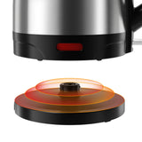 Electric Tea Kettle 1.7 L – Stainless Steel, LED Indicator, Fast-Boil Hot Water Boiler for Kitchen Use 💧🔥