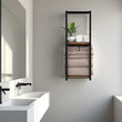 2-Tier Wall-Mounted Towel Storage Rack – Space-Saving Bathroom & Bedroom Organizer