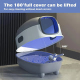 Closed Cat Litter Box – Splash-Proof, Odor-Control & Foldable Dual-Purpose Design for Cats 🐱✨