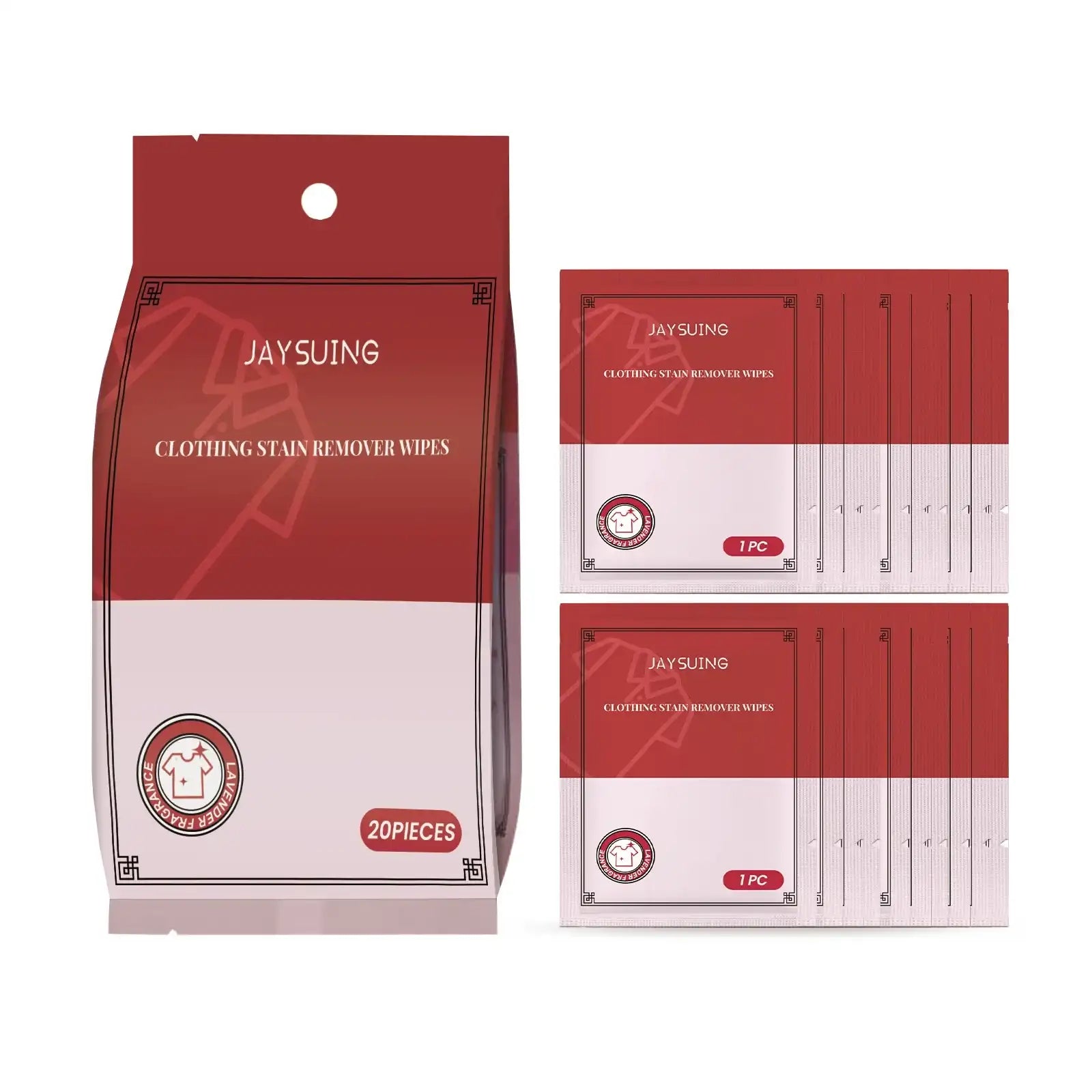 Eco-Friendly Portable Clothing Stain Remover Wipes – Instant Fabric Clean for Oil, Water & Pigment Marks 🌿