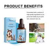 Yegbong Pet Immune Drops – 50ml Oral Supplement for Cats & Dogs, Balanced Nutrition, Stomach Health & Immunity Support