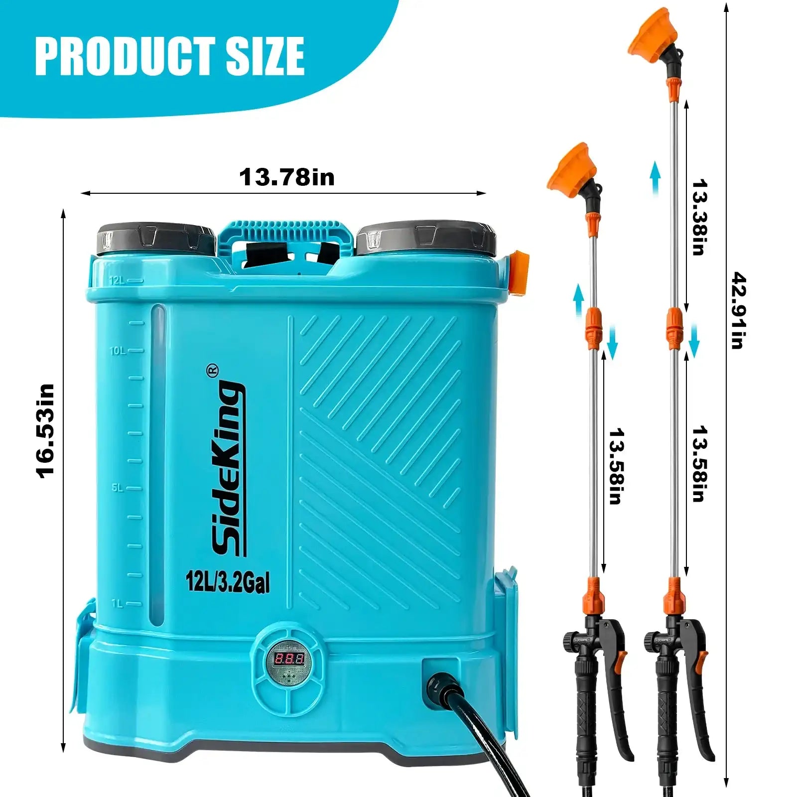 Electric 12 L Battery Backpack Sprayer – Multi-Function Garden & Agriculture Sprayer