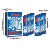 Jakehoe 25 g × 12 Bathroom Sink & Drain Cleaner Powder – High-Power Grease & Hair Clog Remover