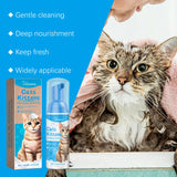 Yegbong Cat Cleaning Mousse – 60ML Waterless Pet Shampoo for Kittens & Cats, Removes Dirt & Oil, Moisturizes & Smooths Fur