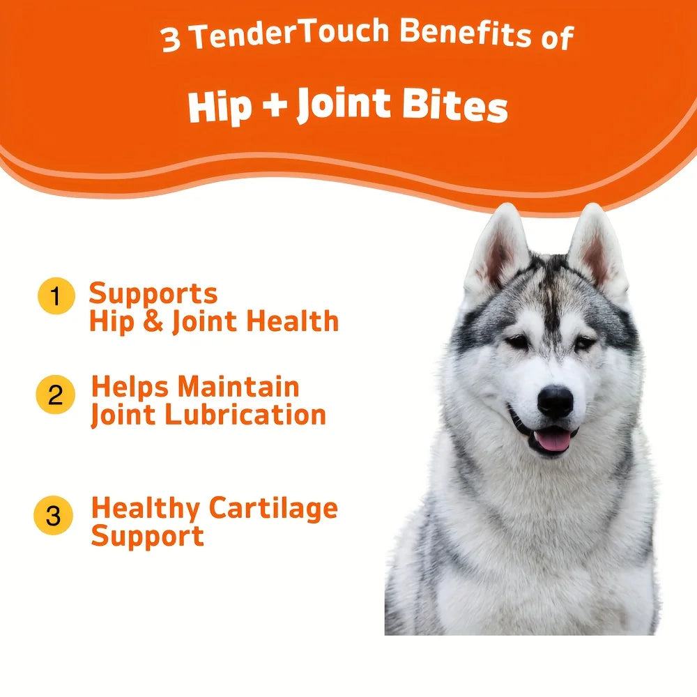 Dog Hip & Joint Supplement – Glucosamine, Chondroitin & Vitamin A for Mobility, Flexibility & Long-Term Joint Health