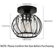 Antique Semi-Flush Mount Crystal Chandelier – Small Ceiling Light Fixture for Bathroom, Hallway & Café 💎💡