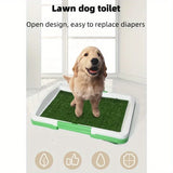 Indoor Dog Training Pad with Artificial Turf – Anti-Slip Puppy Toilet with Odorless Design for Easy Potty Training & Clean Homes