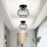 Antique Semi-Flush Mount Crystal Chandelier – Small Ceiling Light Fixture for Bathroom, Hallway & Café 💎💡