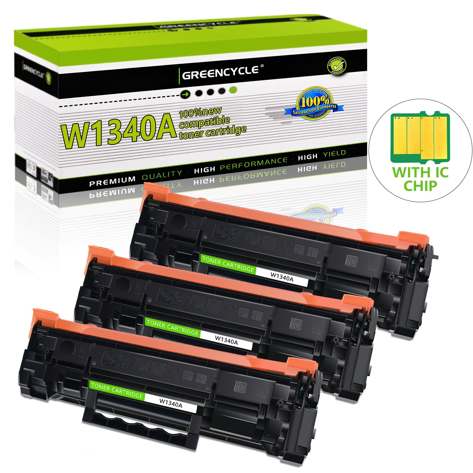 Greencycle Compatible W1340A (134A) High-Yield Black Toner Cartridge (1 Pack) – Fits HP M209dwe & M234sdn Series