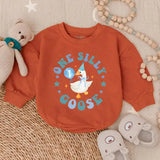 One Silly Goose Birthday Baby Romper – Funny 1st Birthday Outfit for Baby Boys 🎂🪿👶