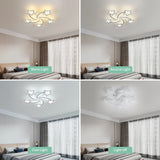 Dimmable LED Ceiling Lamp – 30W Modern Star-Shaped Light with 3 Color Modes (3000K–6500K) for Living Room ✨💡
