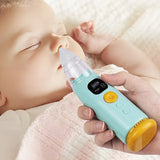 “Electric Baby Nose Vacuum Cleaner – Adjustable Rechargeable Infant Nasal Aspirator with 3 Silicone Nozzles for Newborns & Toddlers”