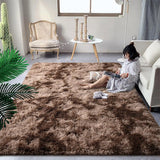 Soft Fluffy Rainbow Rug – Colorful Shaggy Carpet for Girls’ Bedroom, Nursery & Playroom Décor