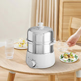 14-Egg Capacity Electric Egg Cooker – Stainless Steel Hard-Boiled Egg Maker with 30-Min Timer & Auto Shut-Off