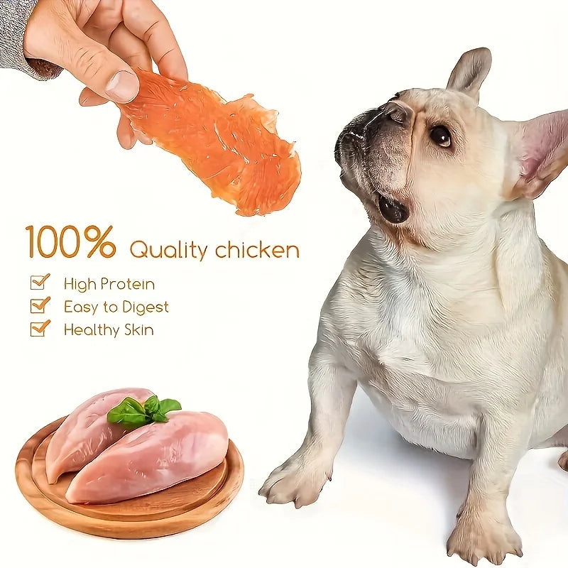Chicken Dog Treats – Natural, High-Protein & Easily Digestible Snacks for All Breeds (100g / 500g Packs)