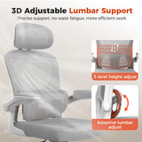 💺 Comhoma Ergonomic Office Chair – Executive Desk Chair with 3D Headrest & Flip-Up Armrests for Home & Office Comfort
