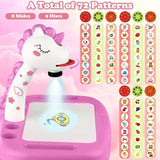 Unicorn Projection Drawing Board – Kids Art & Puzzle Toy with Music & Tracing for Ages 3+