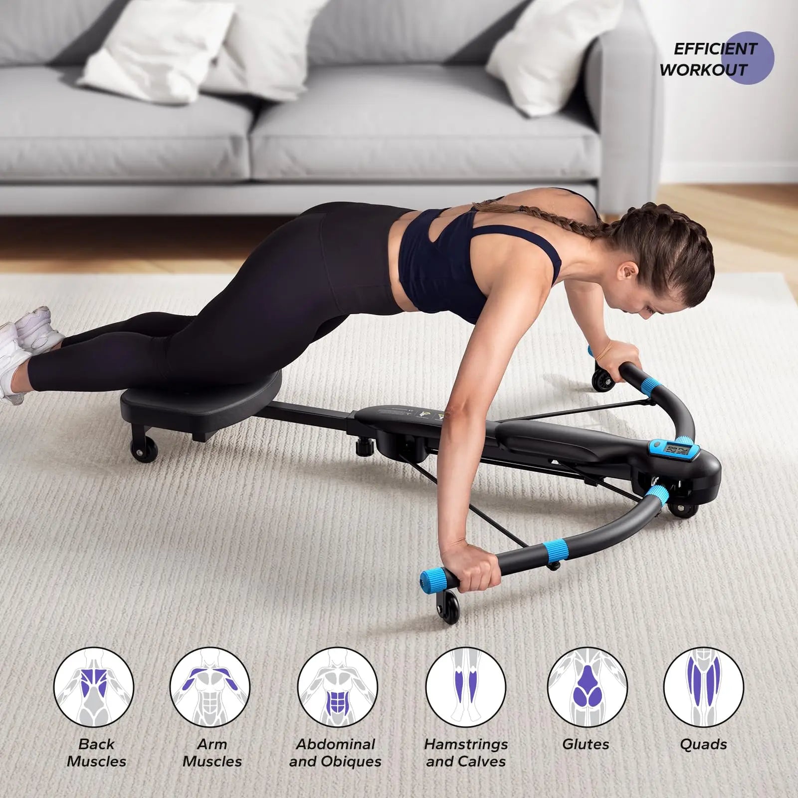 MERACH Core Trainer / Ab Machine – Multifunction Dragonfly Rowing Motion Trainer for Home Gym