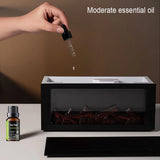 2025 Aromatherapy Ultrasonic Humidifier – Essential Oil Diffuser with Cool Mist & Flame Effect Night Light 🌿🔥