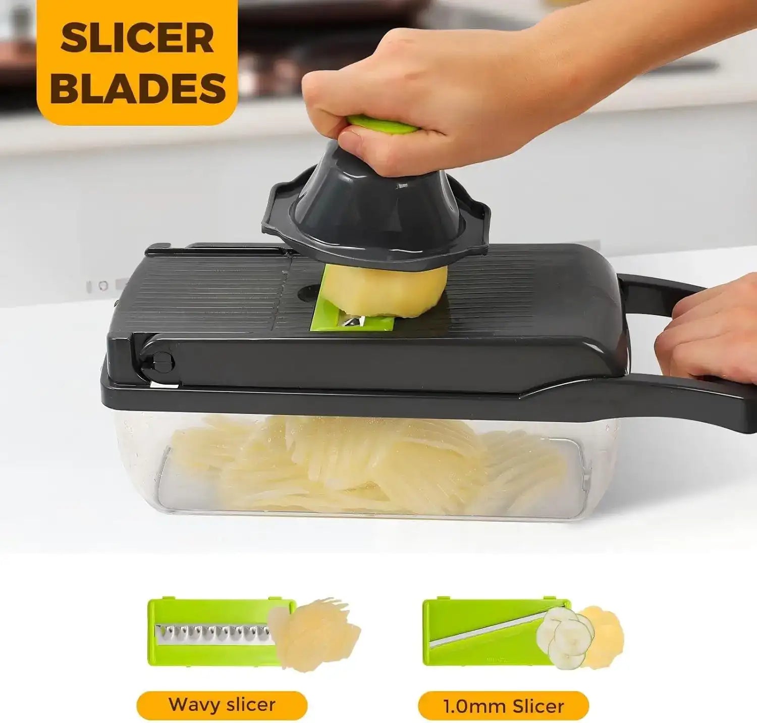 13-in-1 Multifunctional Vegetable Chopper with Container – Slicer, Dicer & Onion Chopper for Quick Meal Prep 🥕🧅