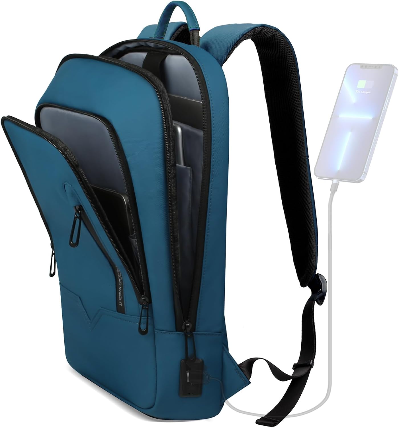 Slim Anti-Theft Business Laptop Backpack with USB Charging Port – Lightweight 15.6″ Work & Travel Backpack