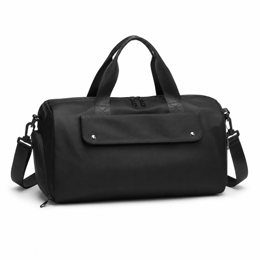 16L Compact Gym & Travel Duffle Bag with Shoe Compartment and Luggage Sleeve