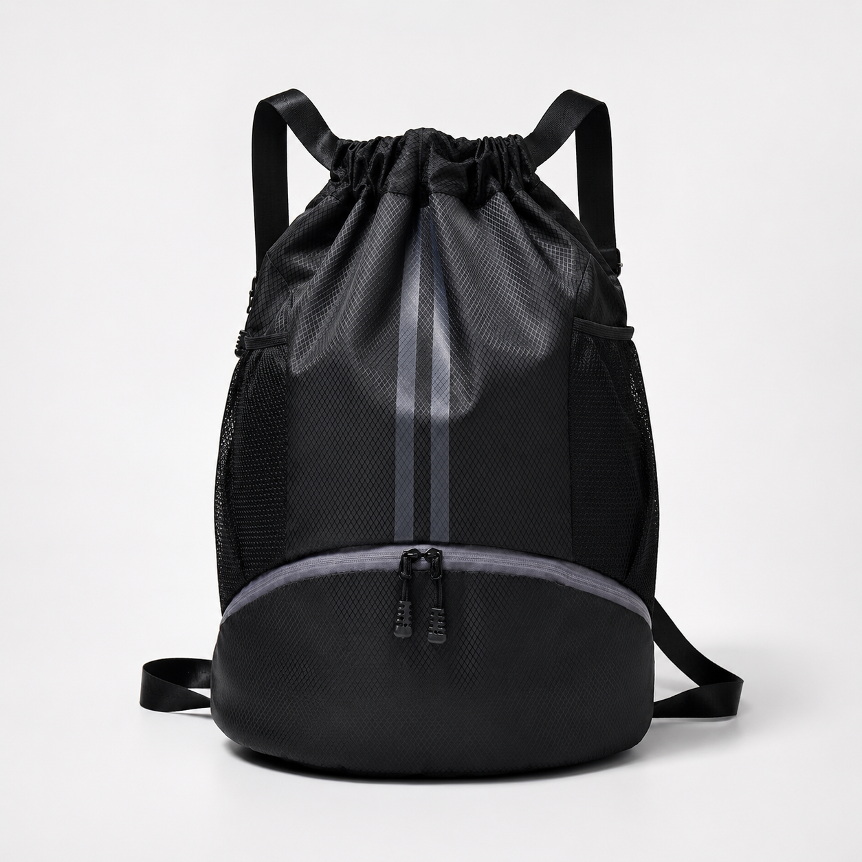 Lightweight Drawstring Gym Backpack with Separate Shoe Compartment