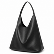Oversized Vegan Leather Hobo Bag for Women – Spacious Black Shoulder Tote for Work & Everyday Carry