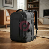 Expandable 40–50L Carry-On Travel Backpack with Cable Port – 17.3″ Laptop Weekender & Business Backpack