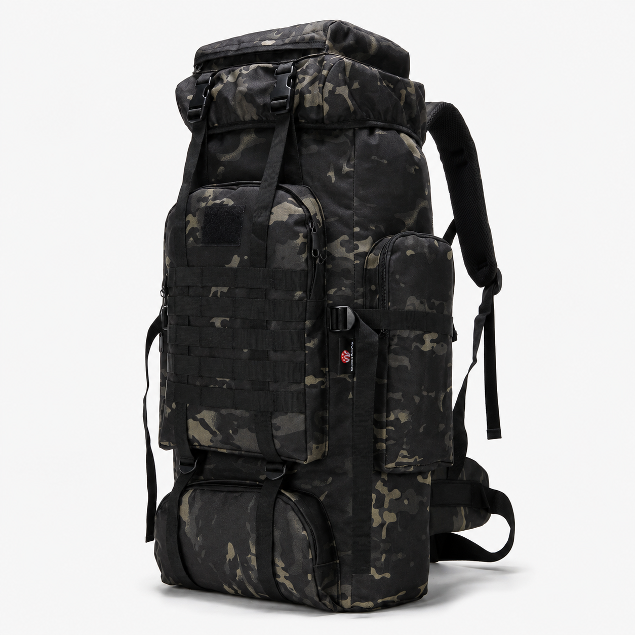 70L Tactical Hiking Backpack with Water-Repellent 900D Oxford Fabric