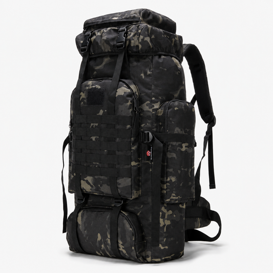 70L Tactical Hiking Backpack with Water-Repellent 900D Oxford Fabric