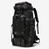 70L Tactical Hiking Backpack with Water-Repellent 900D Oxford Fabric