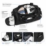 16L Compact Gym & Travel Duffle Bag with Shoe Compartment and Luggage Sleeve
