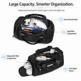 16L Compact Gym & Travel Duffle Bag with Shoe Compartment and Luggage Sleeve