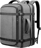 Expandable 40–50L Carry-On Travel Backpack with Cable Port – 17.3″ Laptop Weekender & Business Backpack