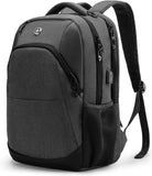 Design Travel Laptop Backpack with RFID Protection & USB Charging – 16″ College & Business Backpack (Black)