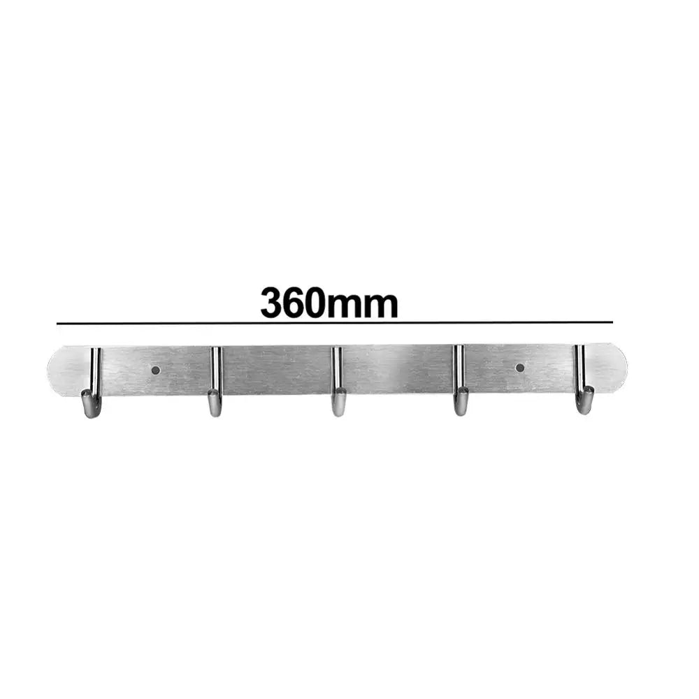 Multi-Hook Wall Rack – 5/6/7 Holes, Wall-Mounted Hooks for Coats, Towels, Hats & Bags