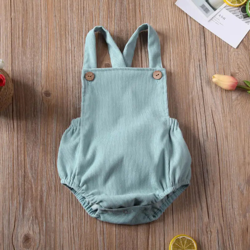 Pydcoco Baby Velvet Cotton Bodysuit – Unisex Sleeveless Jumpsuit Outfit for Newborns & Infants 0–24M (5 Colors)
