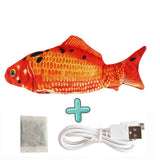 USB Rechargeable Floppy Fish Cat Toy – Interactive Electric Chew & Bite Toy for Cats, Realistic Motion Play Pet Supplies