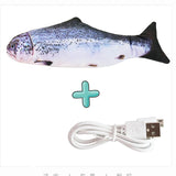 USB Rechargeable Floppy Fish Cat Toy – Interactive Electric Chew & Bite Toy for Cats, Realistic Motion Play Pet Supplies