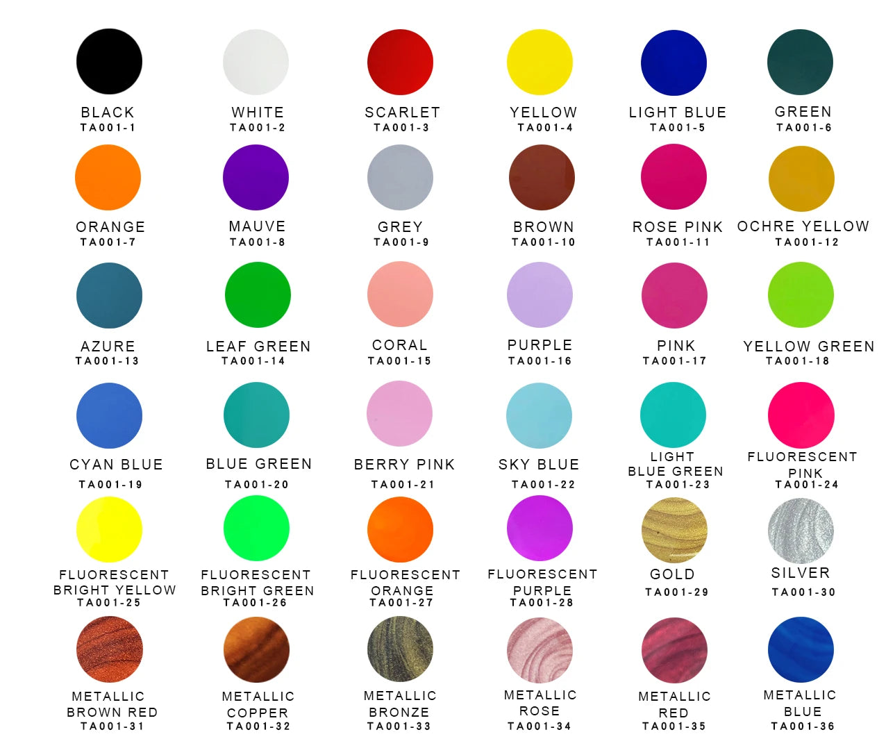 Ophir Acrylic Pouring Paint Set – High Flow Water-Based Paints (36 Colors Available, 100ml Bottles)