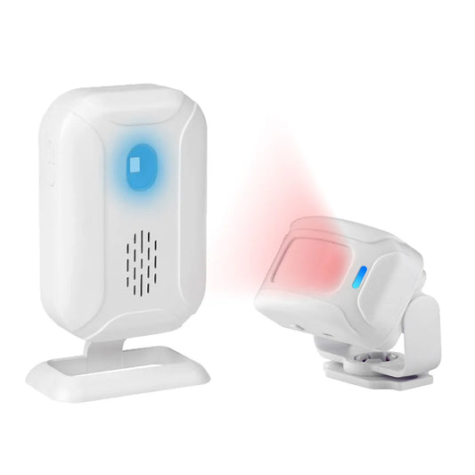 36-Ringtones Wireless Welcome Chime – PIR Motion Sensor Entry Alert System for Shops, Stores & Home Security