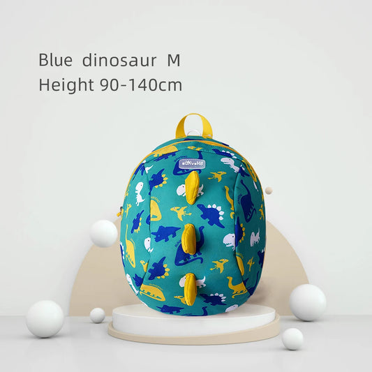 SUNVENO Children’s Dinosaur Backpack – Toddler Preschool Bag with Safety Harness & Leash | Lightweight Kids Lunch Bag for Boys & Girls