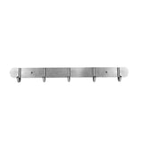 Multi-Hook Wall Rack – 5/6/7 Holes, Wall-Mounted Hooks for Coats, Towels, Hats & Bags