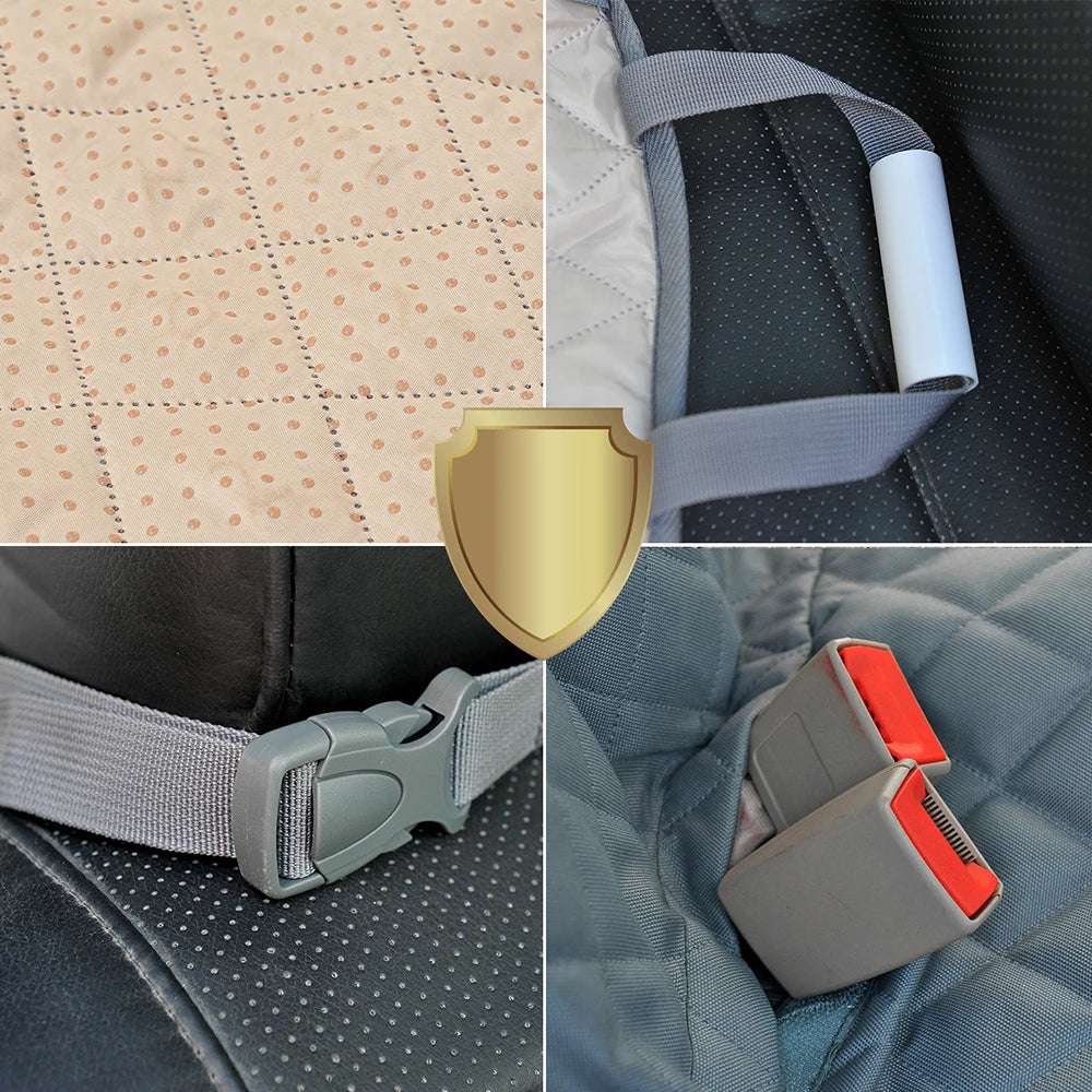 Petravel Dog Car Seat Cover – Waterproof Car Hammock, Rear Back Seat Protector & Safety Carrier Mat for Dogs and Pets