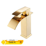 Black Waterfall Basin Faucet – Single Hole Mixer Tap for Vanity & Vessel Sinks