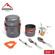 Widesea Camping Cookware Set – Portable Outdoor Tableware Kit with Stove, Pot, Folding Knife & Cup for Hiking 🍲🔥